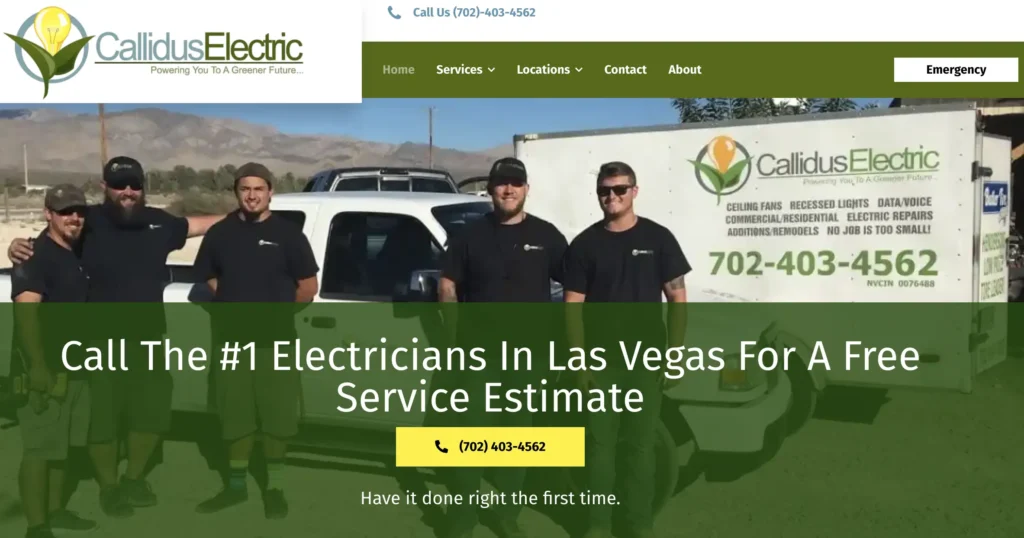 Callidus Electric, Electricians near me in Las Vegas