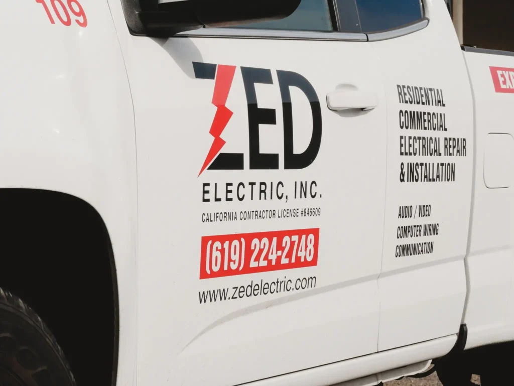 Zed Electric Inc's service vehicle